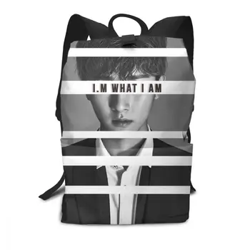 

Monsta X Backpack IM What I Am Backpacks High quality Print Bag Trending Multi Function Man - Woman Teen Shopper Bags