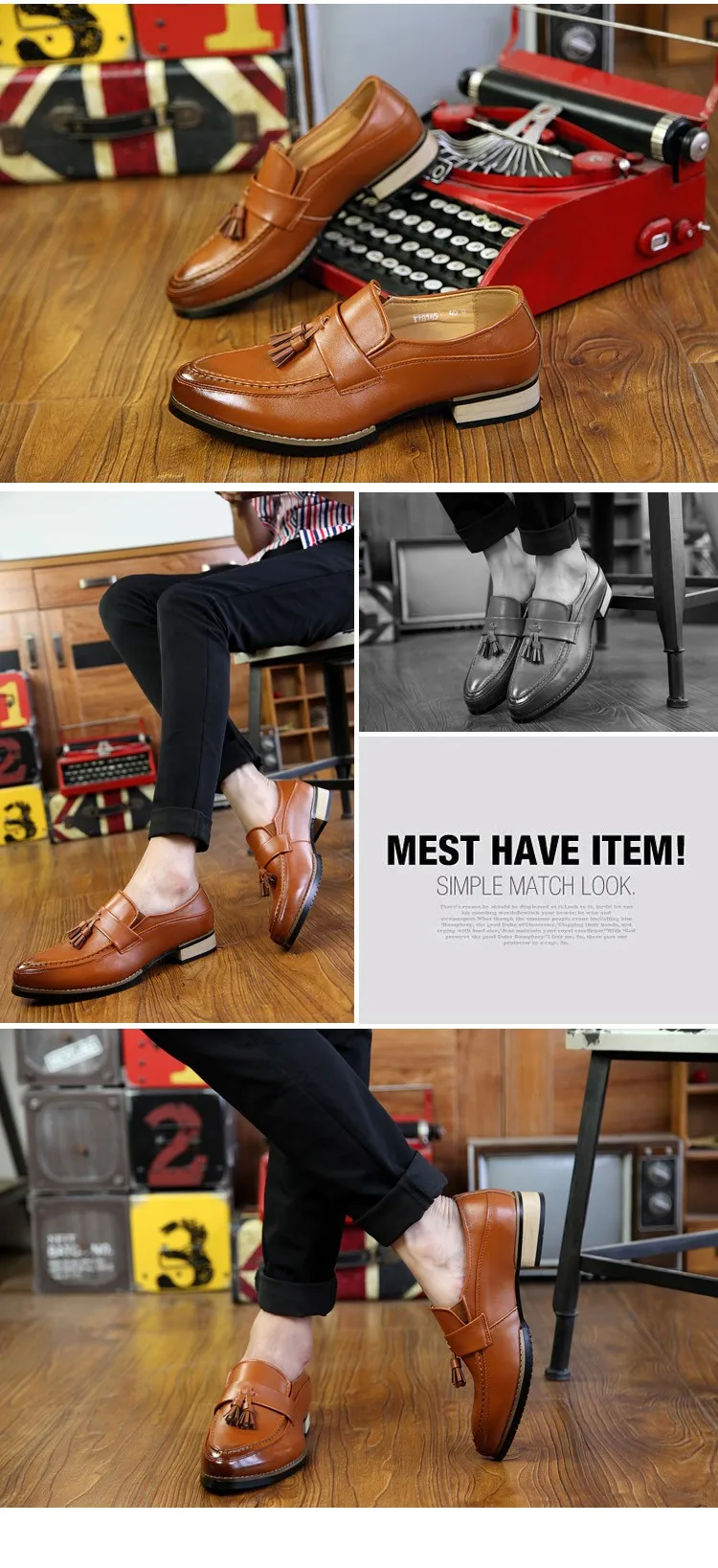 Мужская обувь с острым носком г. высококачественные мужские туфли-оксфорды из натуральной кожи на плоской подошве без застежки в деловом стиле Мужская модная обувь