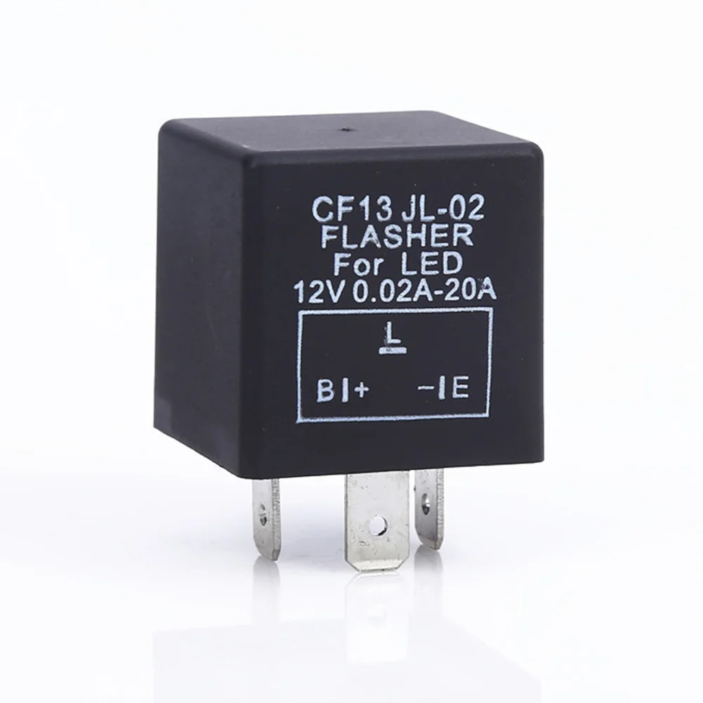 1Pcs 12V 3 Pin Electronic Car SUV CF13 JL-02 LED Flasher Relay Blink Flash Black | Автомобили и мотоциклы