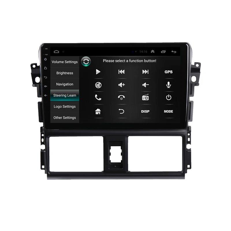 Top 9" 2.5D IPS Android 8.1 Car DVD Multimedia Player GPS For Toyota Vios YARIS 2014 2015 2016 audio car radio stereo navigation 19