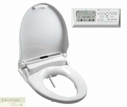 CLEAN SENSE BIDET ELONGATED 1500R-EW Electronic Toilet Seat w/Remote Air Dry New (4)