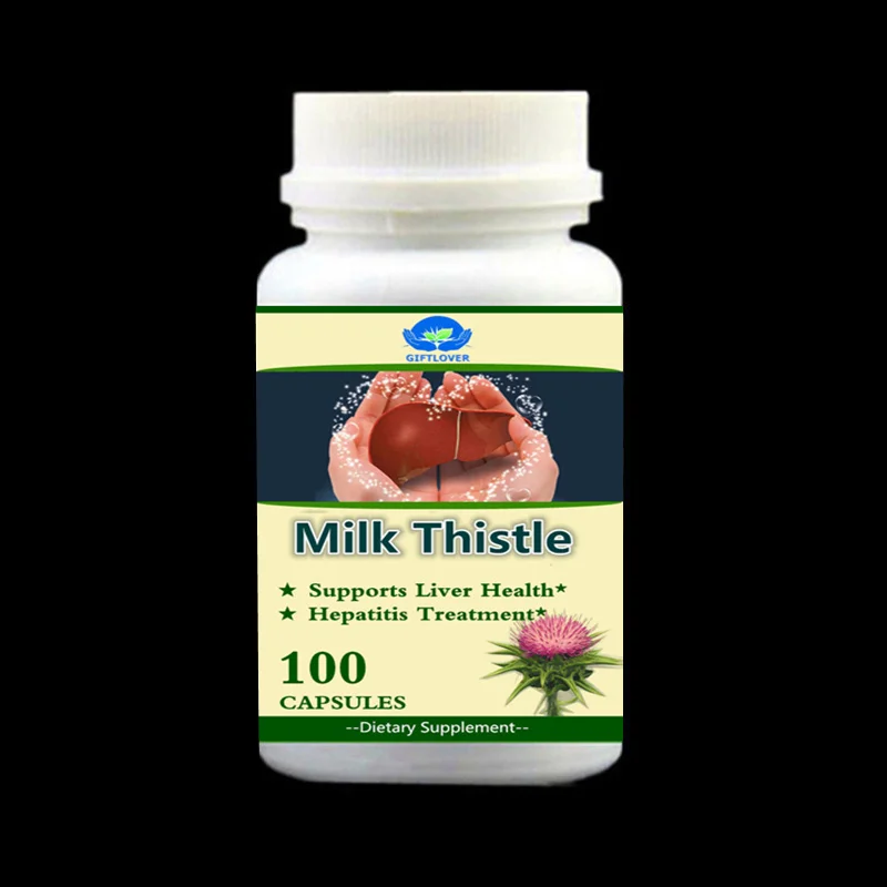

Liver Gold Hepatitis Treatment Milk Thistle Extract For Cure Hepatitis B Protect Liver and Gallbladder - 100pieces/bottle