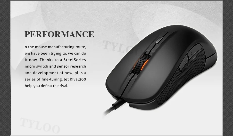 Оригинальная игровая мышь Steelseries Rival 300 CSGO Fade Edition с оптическим градиентом 6500CPI в розничной упаковке