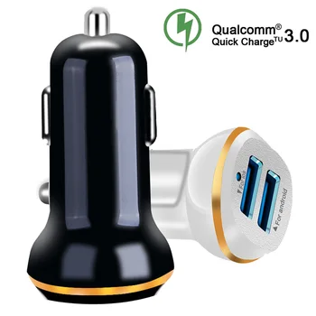 Lieve 3.1A Fast USB Car Charger For iPhone X Xr Xs Max Dual Port USB Charger For IOS Android Mobile Phone Tablet Fast Charging