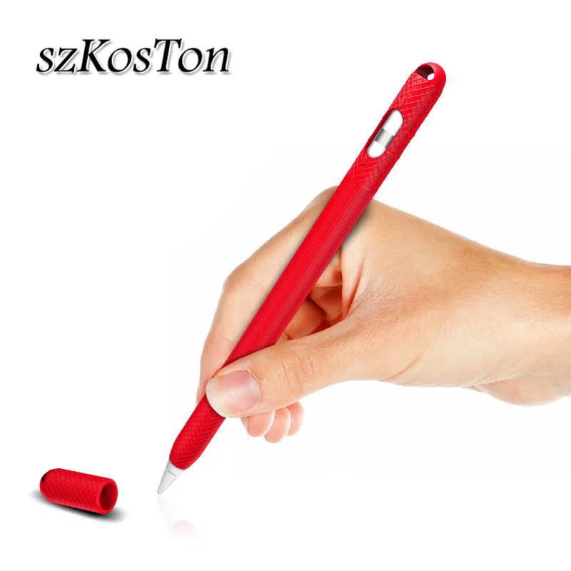 

Soft Silicone Case For Apple Pencil Anti-Slip Case Sleeve Protector Shell For iPad Pro Apple Pencil stylus Case With Pencil Cap
