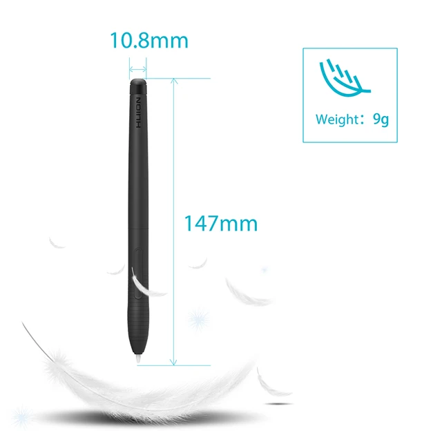 HUION PW201 Battery-free Pen 4096 Levels with Two Side Customized Keys Applicable for Digital Graphics Drawing Tablet H430P 3