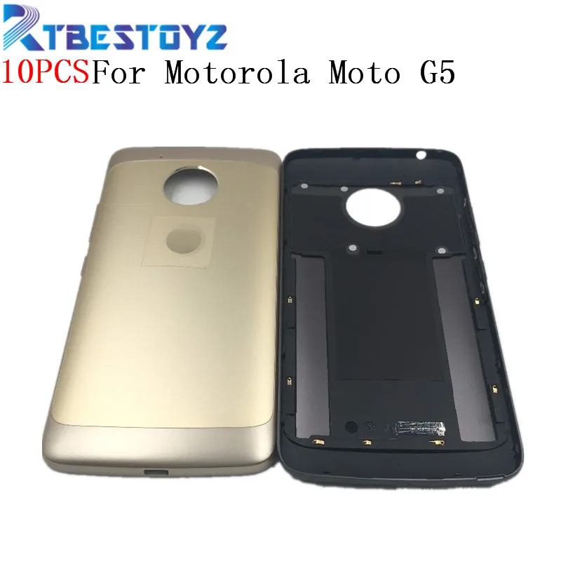RTBESTOYZ 10 шт. оригинальная задняя крышка аккумулятора XT1685 для Motorola Moto G5 XT1672 с