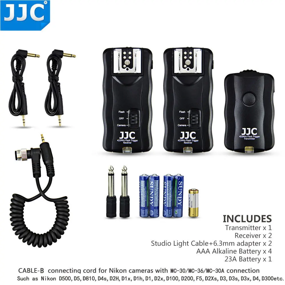 JJCWirelessFlashTriggerRemoteShutterReleaseforNikonD500D5
