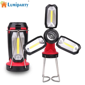 

LED Camping Lantern Flashlights USB COB Work light Hiking Emergency Multifunction Fan light For Kids Car Repairing Tent Fish