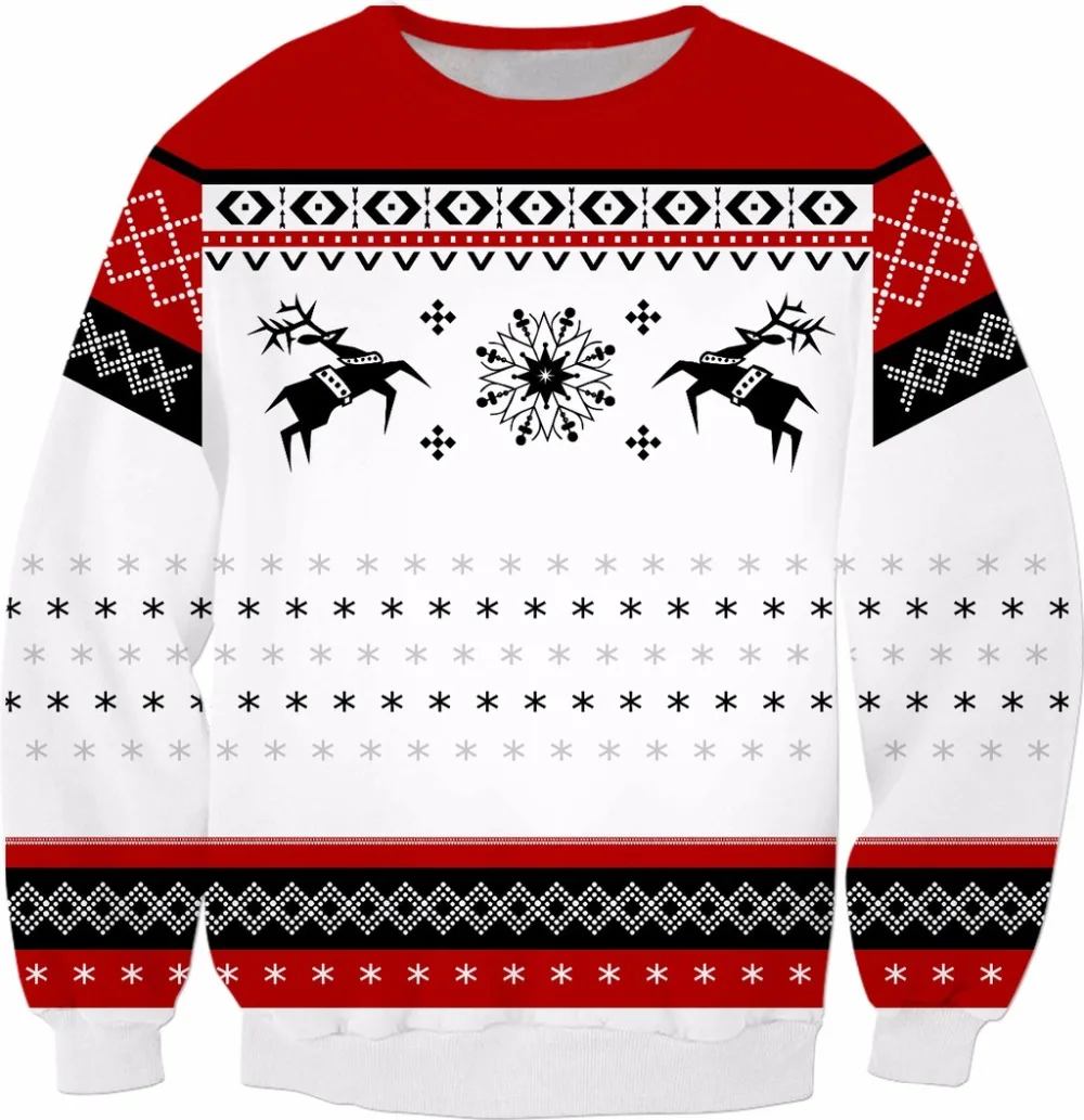 Reindeer Christmas pattern Crewneck Sweatshirt