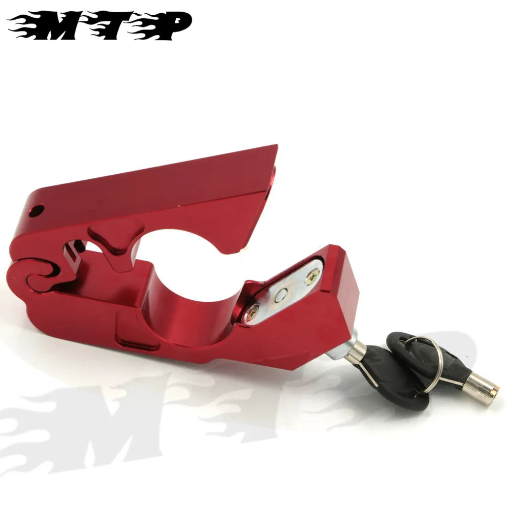 Anti Theft CNC Universal Handlebar ATV Grip Lock Brake Levers Security