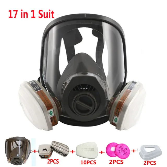 Best Price Double Use Satety Respirator Mask 17 In 1 Suit Painting Spray Gas Mask Same For 3M 6800 Industry Dust Gas Mask with 3M Filter Best Price Double Use Satety Respirator Mask 17 In 1 Suit Painting Spray Gas Mask Same For 3M 6800 Industry Dust Gas Mask with 3M Filter