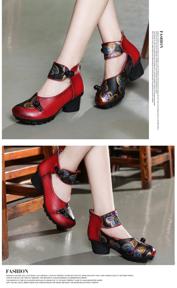 SONDR talon femme; резиновые насосы из натуральной кожи на платформе; женская обувь; scarpe retro donna eleganti; круглый носок; молния; ayakkabi