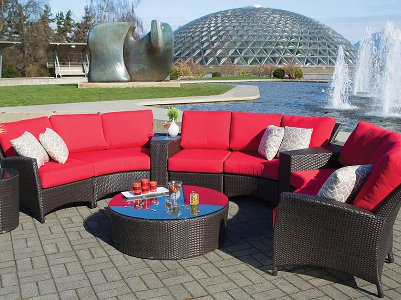 2015 High end synthetic rattan french style furniture used free hotel pool furniture
