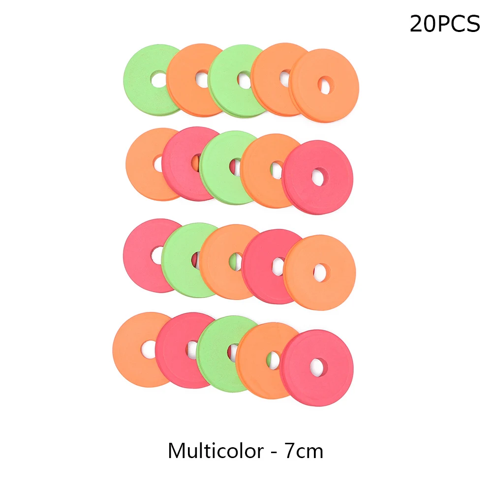 20 шт 4,5/7 см поролоновая обмотка основная катушка пластина рыболовная леска проволока вращающаяся Торцевая поверхность рыболовная коробка для инструментов катушка для рыбалки Рыбалка - Цвет: multicolor - 7cm
