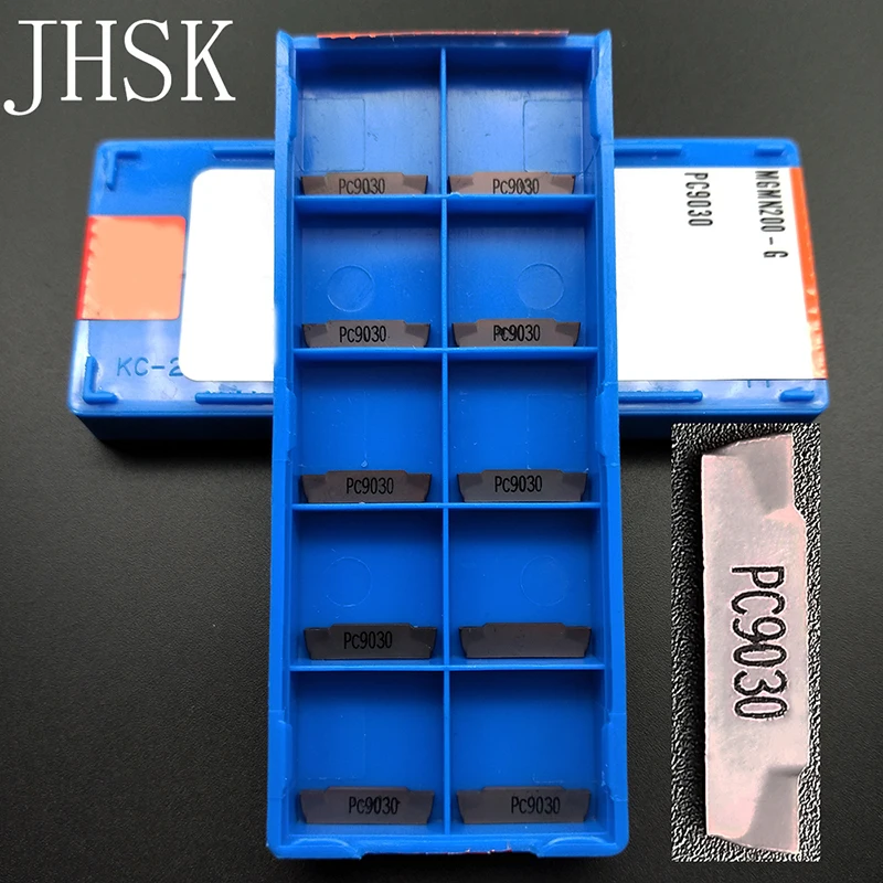 

10pcs MGMN200 G PC9030 2mm wide double-head Cutting CNC lathe tools Carbide grooving Insert blade for steel iron