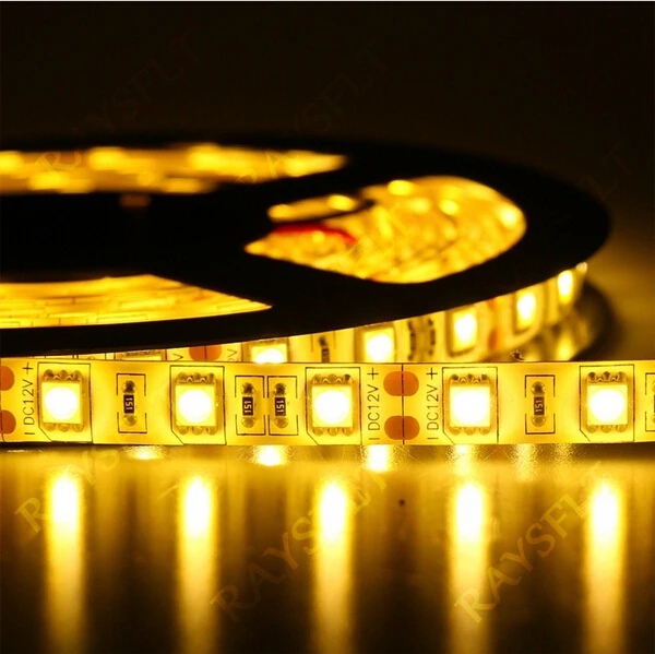 #Best LED strip light ribbon single color or RGB 5 meters 300 pcs SMD 5050 IP65 waterproof DC 12V