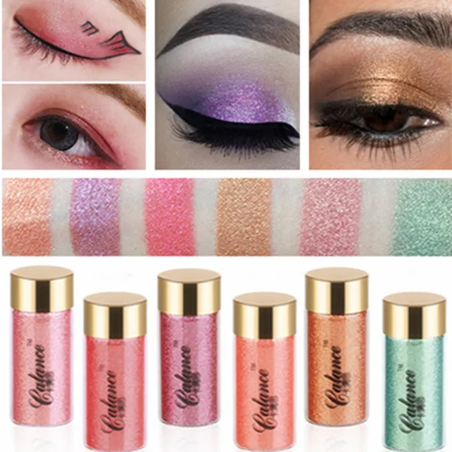 Loose Glitter Shimmer Pigment Eyeshadow Powder Cosmetic Eyes Makeup
