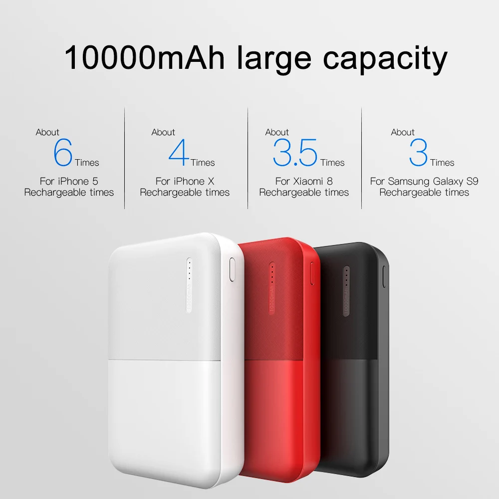 A.S 10000 мАч mi ni power Bank, Внешнее зарядное устройство, портативное зарядное устройство, два USB power bank для iPhone Xiaomi mi, huawei power bank