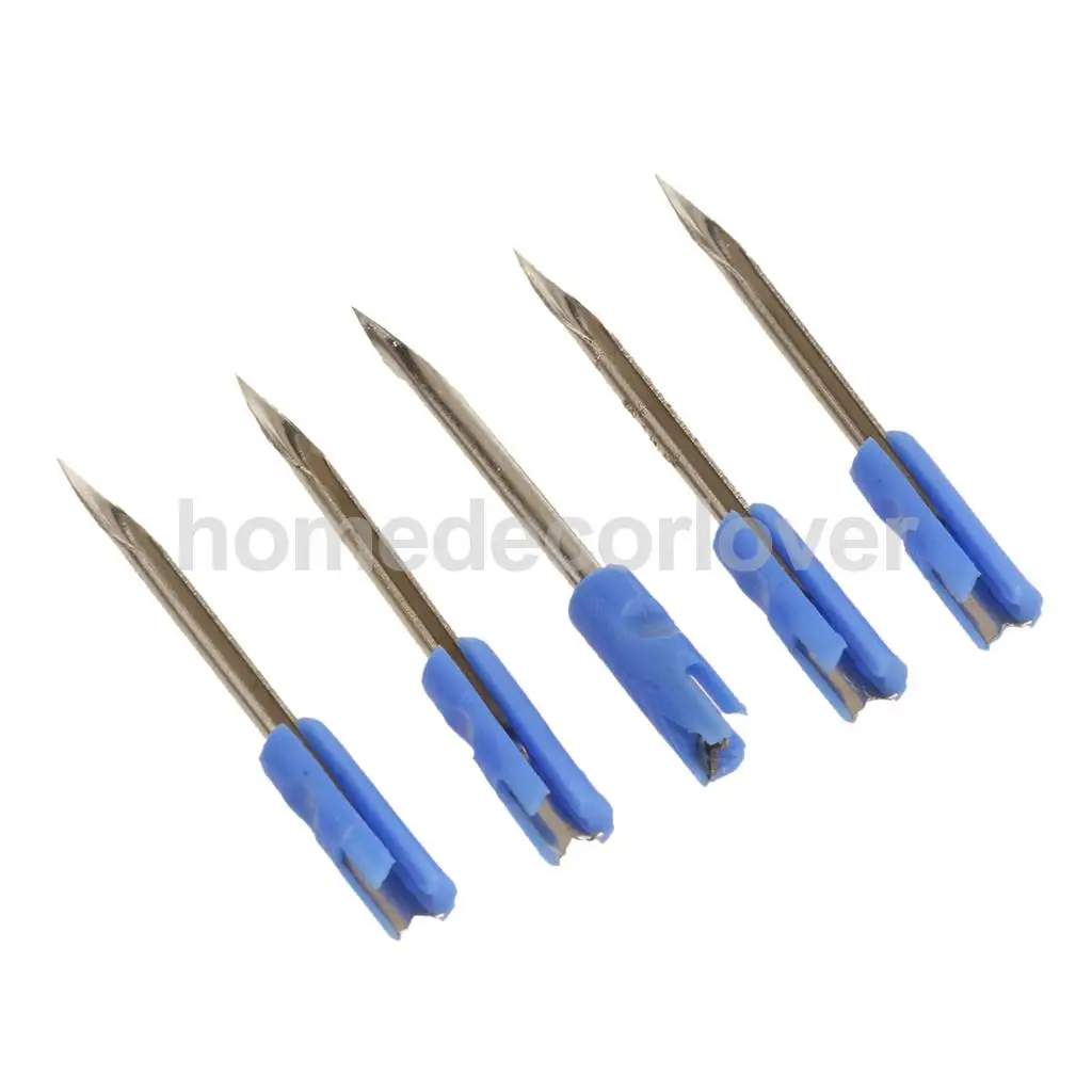 5x Standard Clothes Garment Price Label Tag Tagging Needles Pins with a Cover Blue 