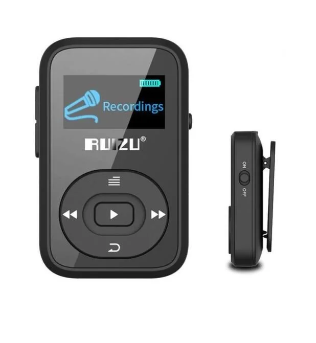 Оригинальный мини mp3 плеер RUIZU X26 с поддержкой Bluetooth 8 ГБ спортивный MP3 музыкальный