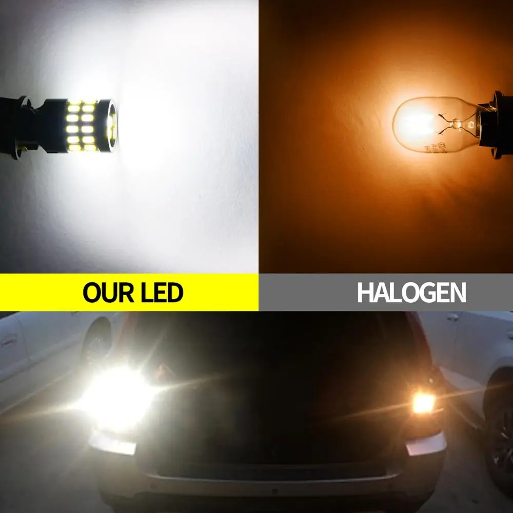 2 шт. W16W led Canbus T15 без ошибок OBC 921 912 Резервное копирование автомобиля лампочка для