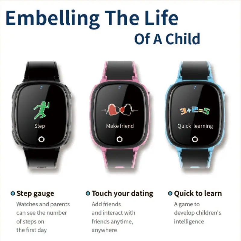 HW11 IP67 Waterproof Smart Watch GPS Tracking Security Fence SOS Call Pedometer Intelligent Watch with Camera for Children Kids