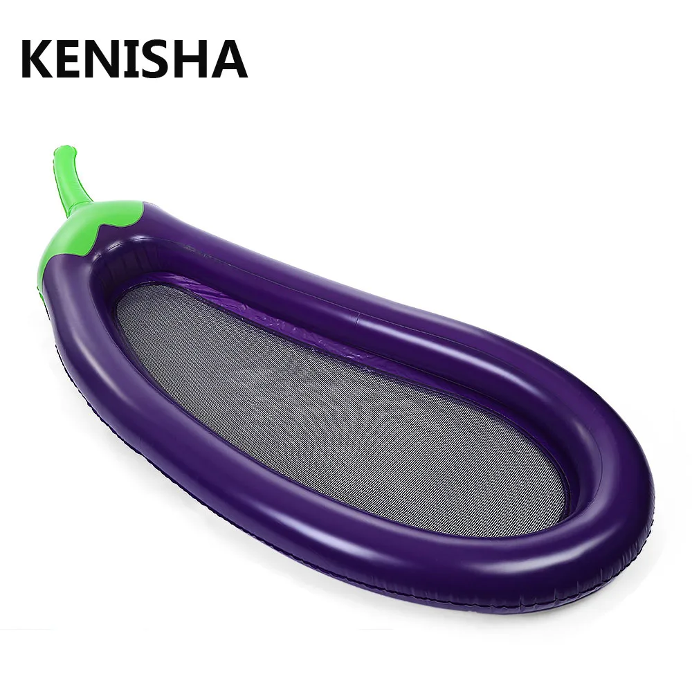 

Eggplant Inflatable Swimming Float Giant Pool Floating Boat Summer Funny Float Raft Toys Party Pool Toys Water Sport for Adult