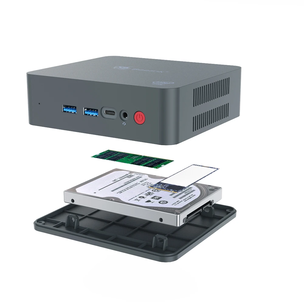 Beelink U55 windows10 Мини ПК Core I3 5005U 8 Гб 128 ГБ AC WiFi 1000 Мбит/с Bluetooth 4 0 Поддержка HDD Win10 64Bit