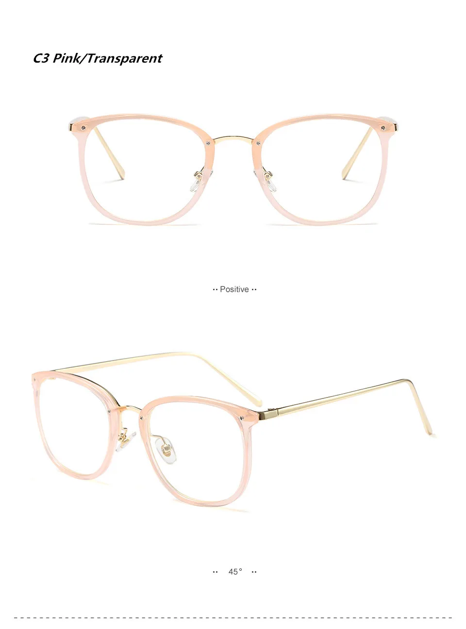 HUITUO, новинка, женские очки, оправа, Ретро стиль, по рецепту, модная, плоская оправа для глаз, оптические очки, ультралегкие очки - Цвет оправы: C3