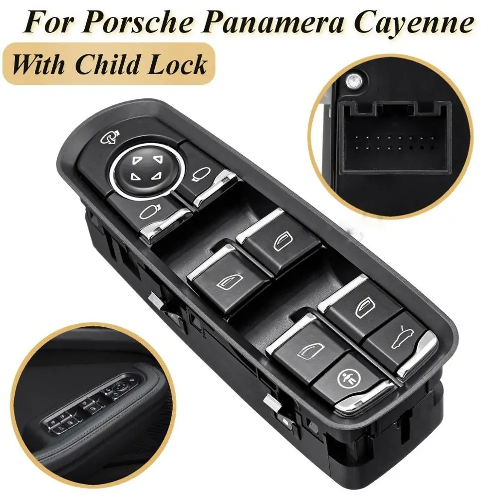 Переключатель Стеклоподъемника 7PP959855C 7PP959858RDML 7PP959858MDML для Porsche Panamera Cayenne Macan 2011