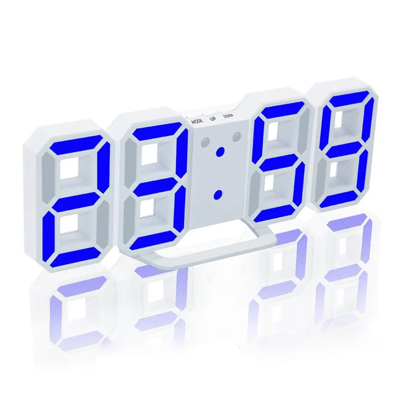 LED Digital Alarm Clock Upgrade Version 8888 Wall Clock Can Adjust the