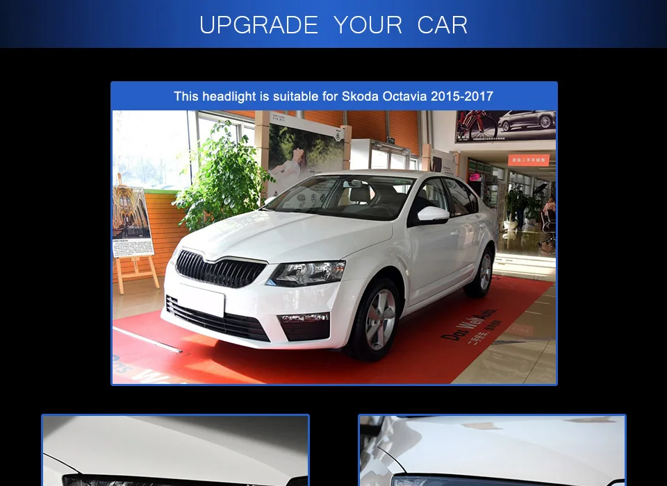 AKD автомобильный Стайлинг Головной фонарь для Skoda Octavia фары- Octavia A6 светодиодный DRL Hid Bi Xenon автомобильные аксессуары