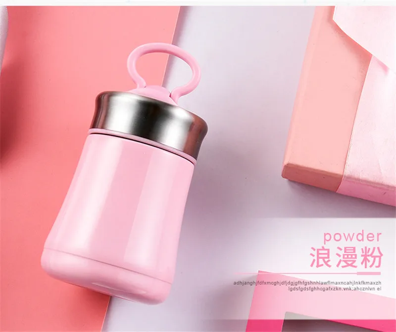 280ML Mini Cute Phone Stand Coffee Vacuum Flasks Thermos Stainless Steel Travel Drink Water Bottle Thermoses Cups and Mugs11