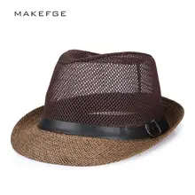 Летняя мужская Ковбойская шляпа с широкими полями, панк кожаный ремень, джазовая Кепка, ковбойские шляпы и кепки, летняя мужская однотонная шляпа