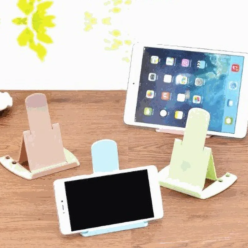  Universal Kunststoff 2 Ständen Schreibtisch Handy Halter Soporte Celular Blau Rosa Candy Farbe Schr