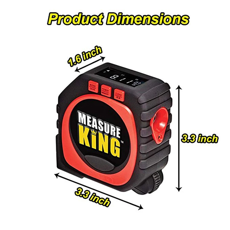 KALAIDUN Laser Rangefinder Digital Tape Multifunctional 3-in-1 Measuring Tool Laser Level Laser Range Finder LCD Digital Display7