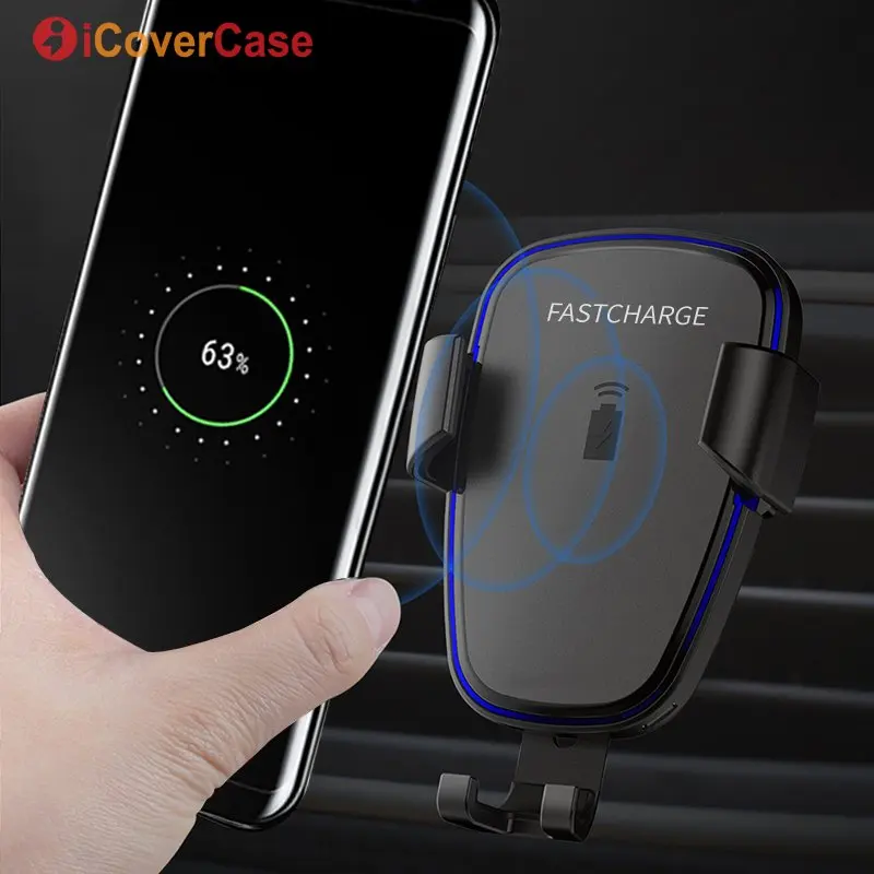 For Samsung Galaxy S9 S8 Plus QI Car Wireless Charger Car Holder For Galaxy S7 S6 Edge Note 9 8 5 Wireless Charging Phone Holder