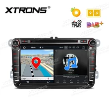 Android 8,0 DAB 2Din TPMS 4G 32G Автомобильный dvd-радио GPS для VW Volkswagen Bora Golf skoda Seat Sharan Passat Jetta Yeti Альгамбра Леон