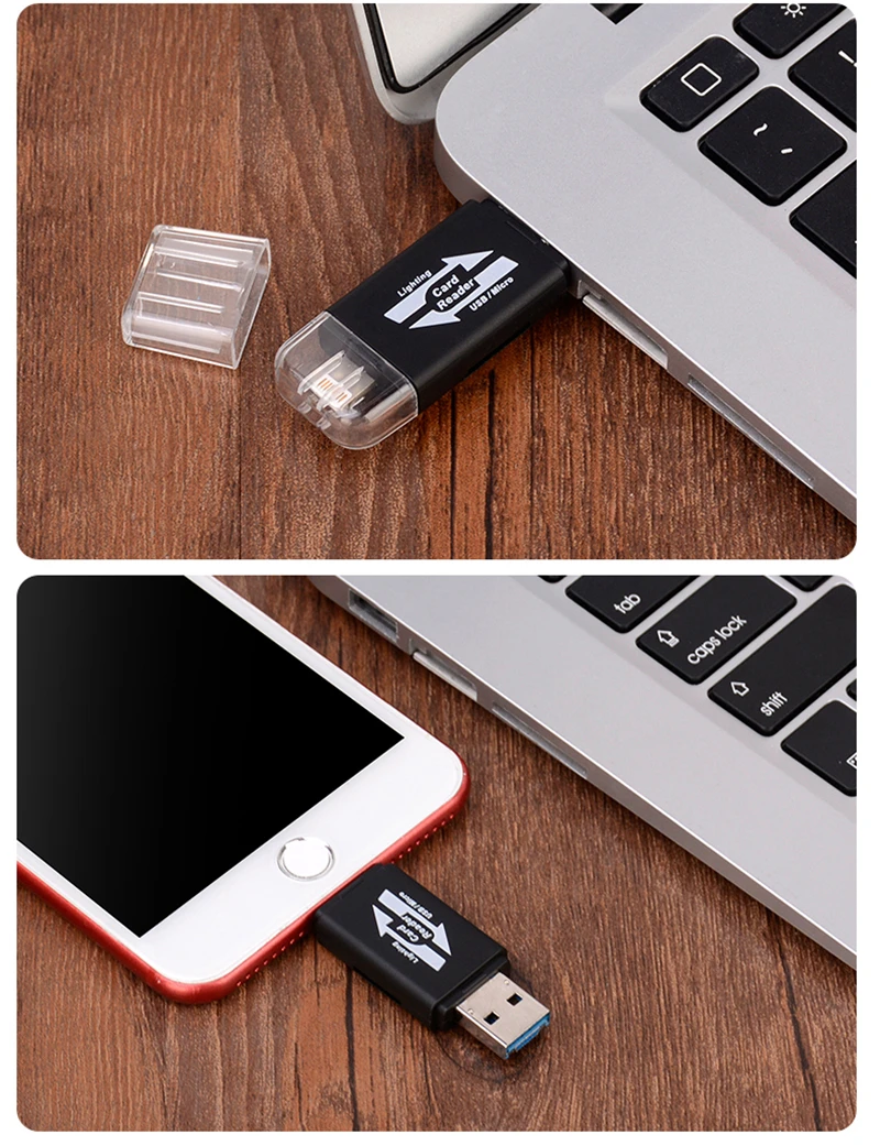BRU кард-ридер для iPhone5S/6 S/6 Plus/iPhone 7 Plus/8/8 Plus/X/XS Micro SD& памяти TF Картридер для iPad телефона Android USB 3in1 флешки