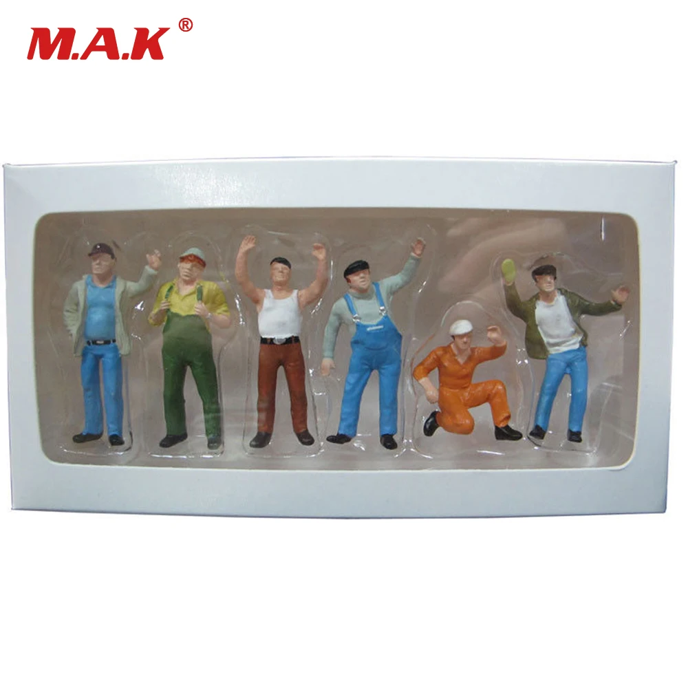 Детские игрушки 6 шт./компл. масштаб 1/50 сцена аксессуары красочный набор #1 мужские