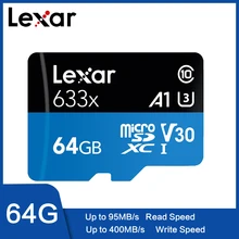 Lexar, 128 ГБ, Micro SD карта, 16 ГБ, 32 ГБ, 64 ГБ, карта памяти, высокая скорость, Lexar, TF карта, класс 10, 633x, память, флеш-карта