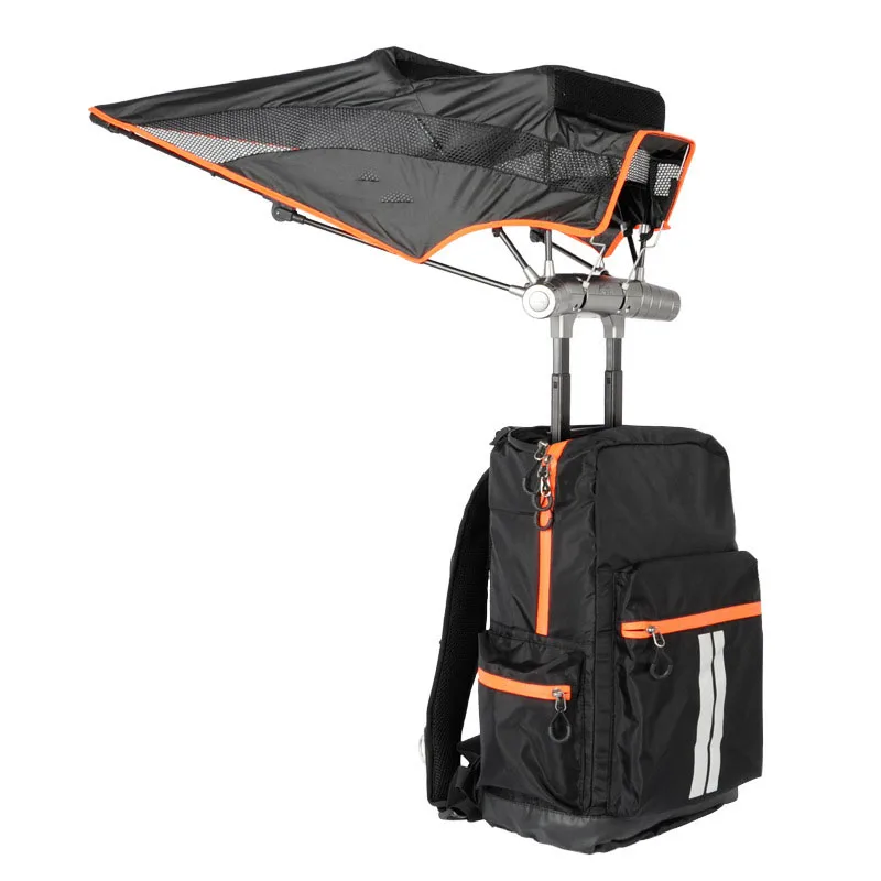 

1pcs Smart Backpack Umbrella Double Shoulder Strap Folding Waterproof Umbrella Sunshade Outdoor Mountaineering Bag Back Umbrella