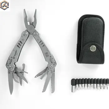

5pcss/lot Ganzo G301 Plier Multi Tool Folding Plier EDC Tools Multi Survival knife Scissors Saw Lock bits long nose plier