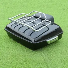Black Chopped tour pak pack trunk Set For Harley Davidson Touring Models Road King Glide Electra Street FLHT 14-18 Black Chopped tour pak pack trunk Set For Harley Davidson Touring Models Road King Glide Electra Street FLHT 14-18