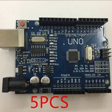 5 шт. UNO R3 ATmega328P/ch340g Micro USB. Совместимый для Arduino UNO REV 3.0