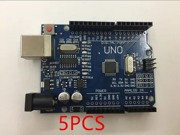 

Free Delivery 5PCS UNO R3 ATmega328P/CH340G Micro USB. Compatible for Arduino UNO Rev 3.0