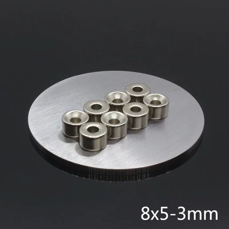 20//10Pcs N35 Neodymium Ring Strong Magnets Set Cylinder NdFeB Permanent