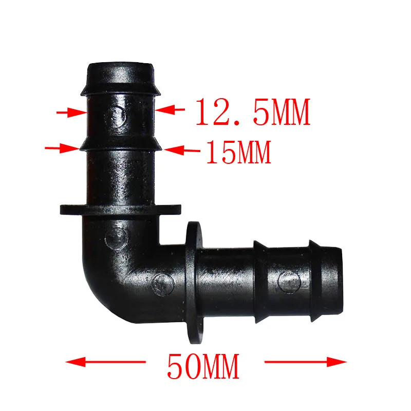 Wxrwxy 1/2 barb разъем 16 мм локоть barb 1/2 локоть оросительный соединитель шланг ремонтный водяной шланг адаптер 8 шт