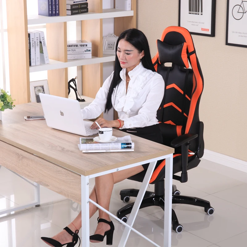 Reclining Swivel Gaming Computer Chair Ergonomic Lying Lifting Adjustable Chair Home Office E-Sport